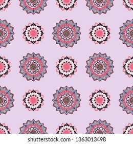 Oriental patterns in Indian style. Seamless pattern.