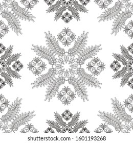 Oriental patterns in an oval composition for decorating walls.