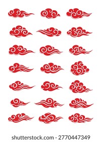 oriental red devine clouds collection