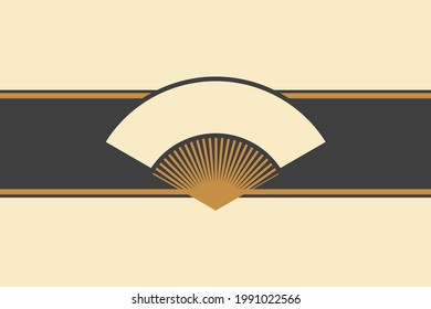 Oriental Retro Background, Fan Element, Package Cover Template