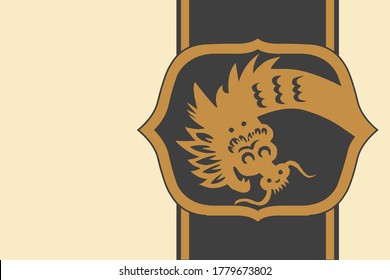 Oriental Retro Background, Landscape Texture, The Chinese Dragon Element, Package Cover Template