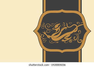 Oriental Retro Background, Landscape Texture, The Chinese Dragon Element, Package Cover Template