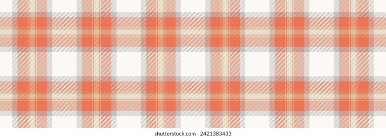 Oriental seamless fabric pattern, quiet check background tartan. Magazine texture plaid textile vector in red and white color.