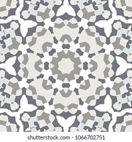 Oriental seamless geometric fabric pattern. Ethnicity ornament. Ornamental background, texture, tiled. Floral elements, mandala decor. Arabic, Islamic, moroccan, asian, indian native african motifs.