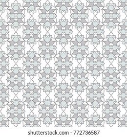 Oriental seamless geometric fabric pattern. Ethnicity ornament. Ornamental background, texture, tiled. Floral elements, mandala decor. Arabic, Islamic, moroccan, asian, indian native african motifs.