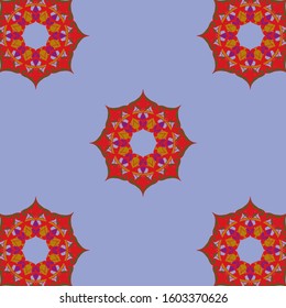 oriental seamless mandala pattern. textile, clothing, 