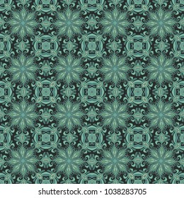 Oriental seamless ornamental vector pattern