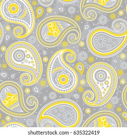 Oriental seamless paisley pattern Decorative ornament backdrop for fabric textile and wrapping paper.