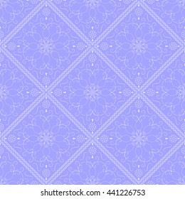 Oriental seamless pattern of mandala ornament for design of fabric, wallpaper, template cards,wrapping paper, carpet. Hand drawn background. Vector illustration.