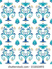 Oriental seamless pattern. Vector illustration