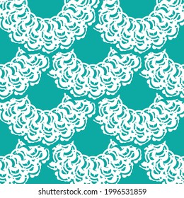 Fondo vectorial oriental sin costuras. Papel tapizado de estilo barroco. Elemento floral azul bebé. Ornamento gráfico para papel pintado, embalaje, envoltura. Ornamento floral oriental