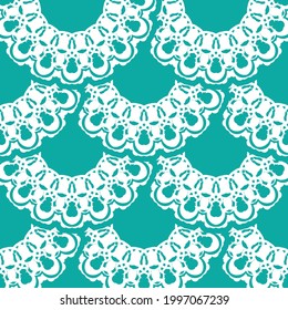 Fondo vectorial oriental sin costuras. Papel tapizado de estilo barroco. Elemento floral azul bebé. Ornamento gráfico para papel pintado, tela, embalaje. Ornamento floral oriental.