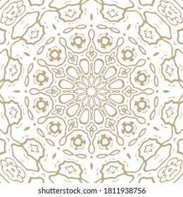 Oriental Seamless Vector Pattern - Repeating ornament for textile, wraping paper, fashion etc.