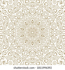 Oriental Seamless Vector Pattern - Repeating ornament for textile, wraping paper, fashion etc.