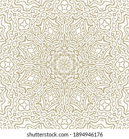 Oriental Seamless Vector Pattern - Repeating ornament for textile, wraping paper, fashion etc.