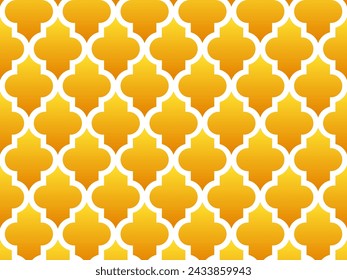 Oriental seamless yellow orange pattern for background