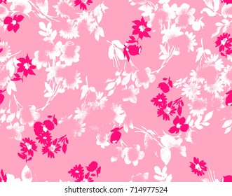 oriental spring flower pattern