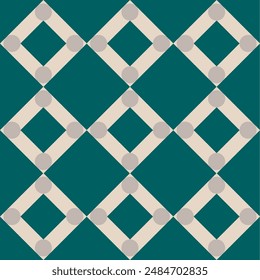 Ilustración vectorial de fondo de adorno cuadrado oriental