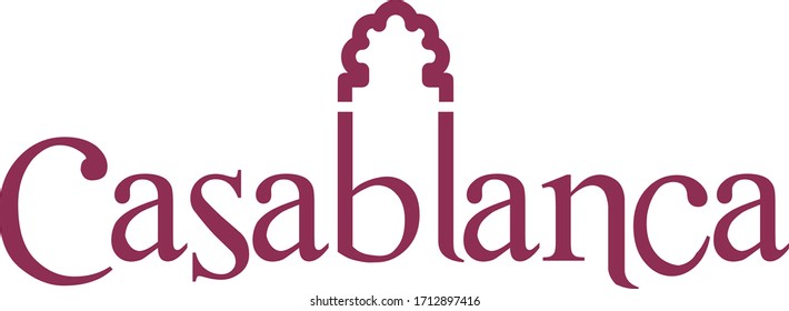 Oriental style of casablanca logotype