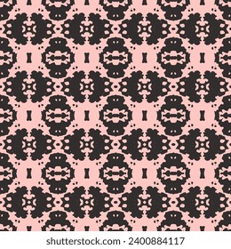 Oriental style damask floral tile modern lux fabric design textile swatch ladies dress, man shirt all over print block. Square shapes texture retro style geometric ornament.