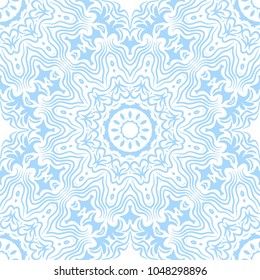 Oriental style in decorative pattern. Color in book page. Mandala. It is Vector illustrations.