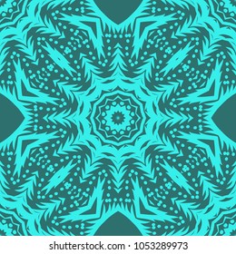 Oriental style in decorative pattern. Color in book page. Mandala. It is Vector illustrations.