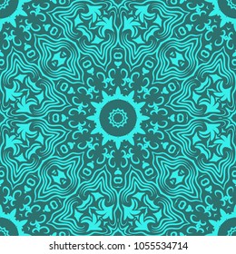 Oriental style in decorative pattern. Color in book page. Mandala. It is Vector illustrations.