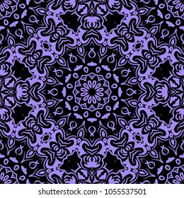 Oriental style in decorative pattern. Color in book page. Mandala. It is Vector illustrations.