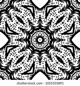 Oriental style in decorative pattern. Color in book page. Mandala. It is Vector illustrations.