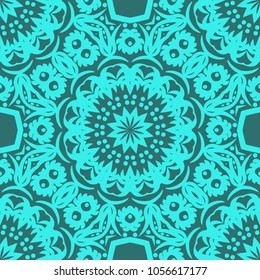 Oriental style in decorative pattern. Color in book page. Mandala. It is Vector illustrations.