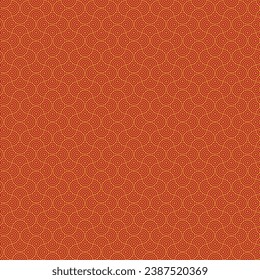 Oriental style gold on red pattern with line and shape for celebration background, backdrops, surface designing etc