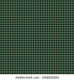 Oriental style. Seamless geometric vector pattern in green, black and blue colors.