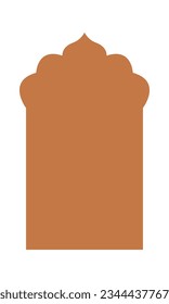 Ilustración del vector de ventana de estilo oriental