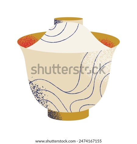 Oriental tea ceremony attributes set. Cups, teapot, table, tray. Green, pu erh, oolong. Japanese and chinese traditions. Flat vector illustration isolated on background