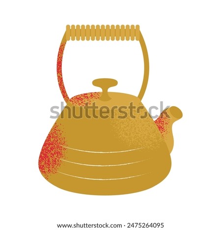 Oriental tea ceremony attributes set. Cups, teapot, table, tray. Green, pu erh, oolong. Japanese and chinese traditions. Flat vector illustration isolated on background