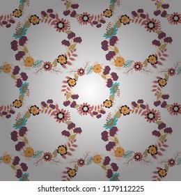 Oriental tiles, seamless islamic pattern with pretty oriental curves and mandalas details. Symmetrical tile design in gray, brown and white colors.