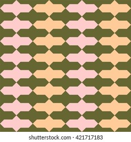 Oriental tiling pattern, seamless vector pattern, abstract geometric pattern