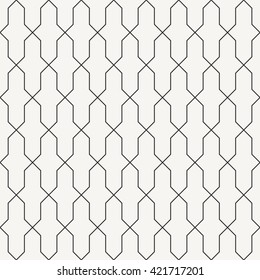 Oriental tiling pattern, seamless vector pattern, abstract geometric pattern