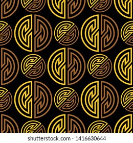Oriental traditional chinese seamless pattern of wealth