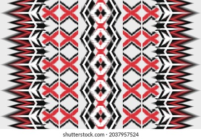 Oriental traditional oriental ethnic textile ikat pattern Design for book cover,background,carpet,wallpaper,clothing,wrapping,Batik,fabric,Vector illustration embroidery style.