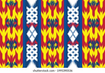 Oriental traditional oriental ethnic textile pattern Design for book cover,background,carpet,wallpaper,clothing,wrapping,Batik,fabric,Vector illustration embroidery style.