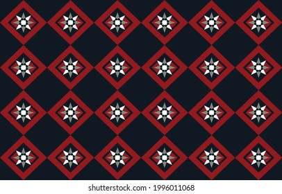 Oriental traditional oriental ethnic textile pattern Design for book cover,background,carpet,wallpaper,clothing,wrapping,Batik,fabric,Vector illustration embroidery style.