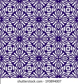 Oriental Traditional Ornament, Mediterranean Seamless Pattern, Tile Design, Vector Illustration