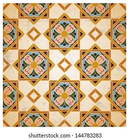 Oriental traditional ornament, Moroccan seamless pattern, tile design, vector illustration