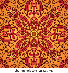 Oriental traditional ornament, seamless pattern, tile design, vector illustration