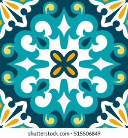 Oriental traditional ornament,Mediterranean seamless pattern, tile design, vector illustration ?an be used for desktop wallpaper for a wall hanging or poster, pattern fills, surface textures, textile.