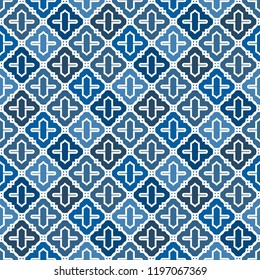 Oriental traditional pattern. Ogee abstract ornament. Repeated maroccan mosaic tiles. Lantern shapes motif.  Tracery window wallpaper. Arabesque digital paper, textile print. Seamless surface design 