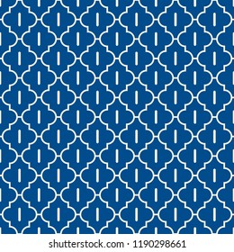 Oriental traditional pattern. Ogee ornament. Repeated maroccan crosses mosaic tiles. Lantern shapes motif.  Tracery window wallpaper. Arabesque digital paper, textile print. Seamless surface design 