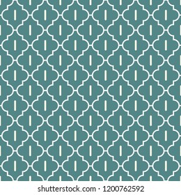 Oriental traditional pattern. Ogee ornament. Repeated maroccan crosses mosaic tiles. Lantern shapes motif.  Tracery window wallpaper. Arabesque digital paper, textile print. Seamless surface design 