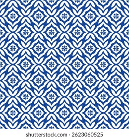 Padrão tradicional oriental sem emenda. Projeto tradicional de azulejos de maiólica mediterrânea, adequado também para tecido, têxteis, decoração.